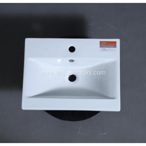 Square imported wash basin top mount vanity